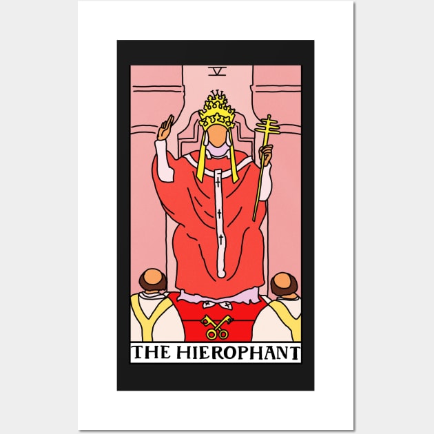 The Hierophant Tarot Card Wall Art by ThingRubyDoes